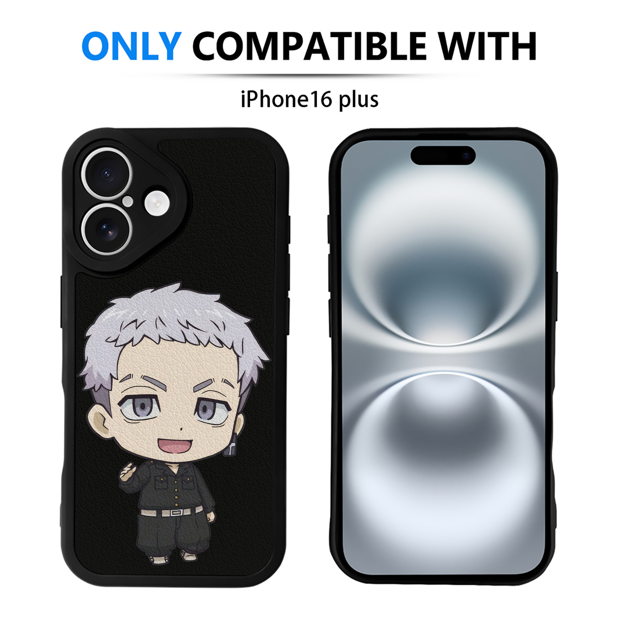 （画像用） 東京リベンジャーズ Tokyo Revengers 【iPhone 16シリーズ対応】シリコンスマホケース（レザー調） 材質：シリコン